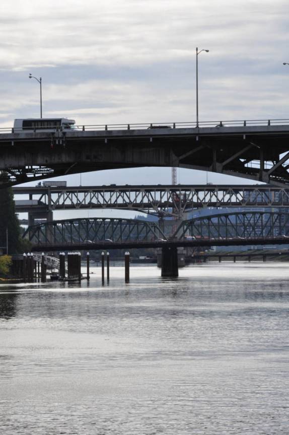 Portland, a cidade das pontes, no Oregon, oeste dos Estados Unidos